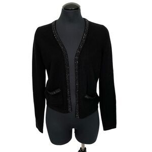 Bloomingdales NWT Cashmere Rhinestone Cardigan - Women’s M